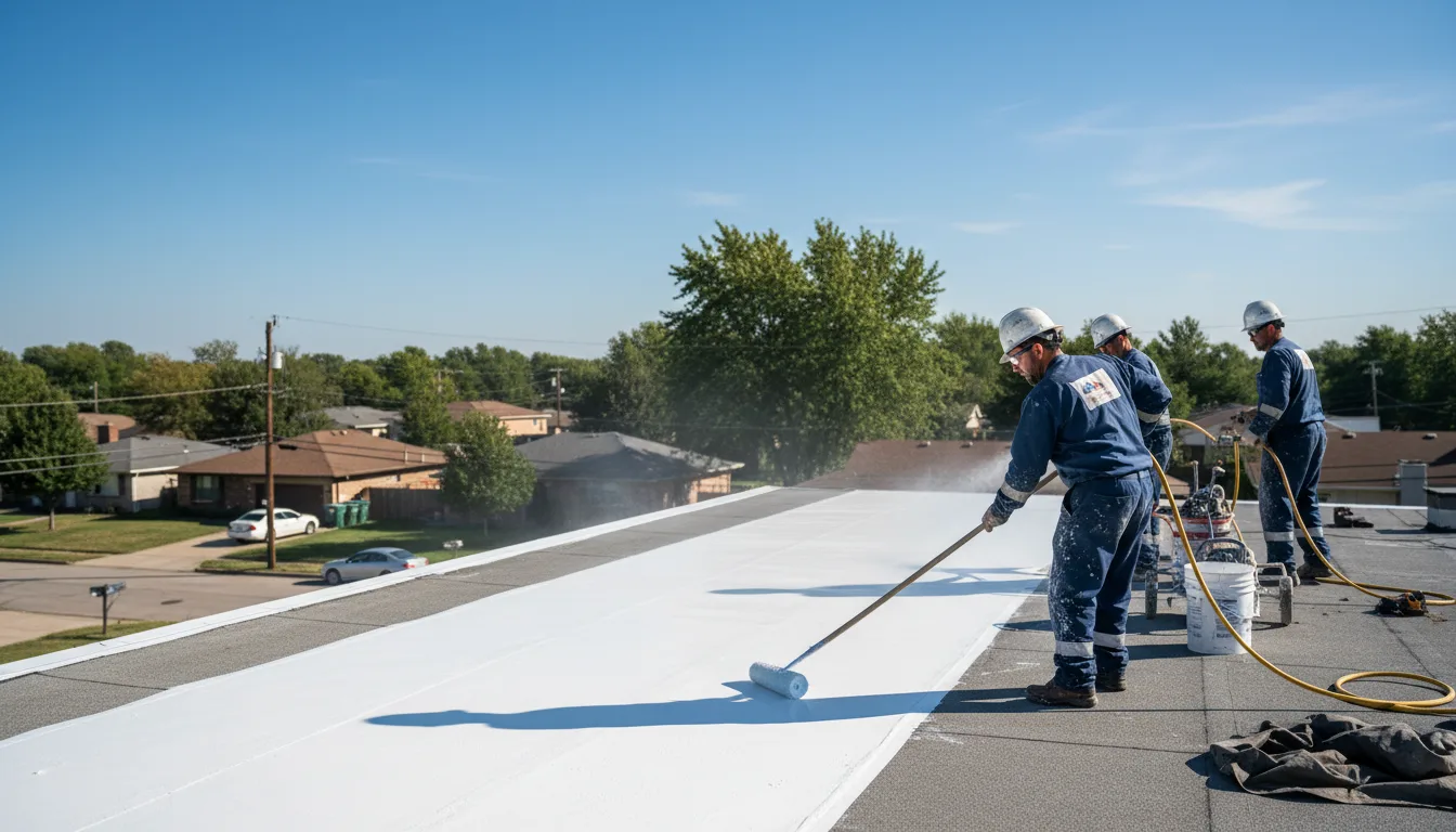 Commercial roof coating in Marathon, WI near me